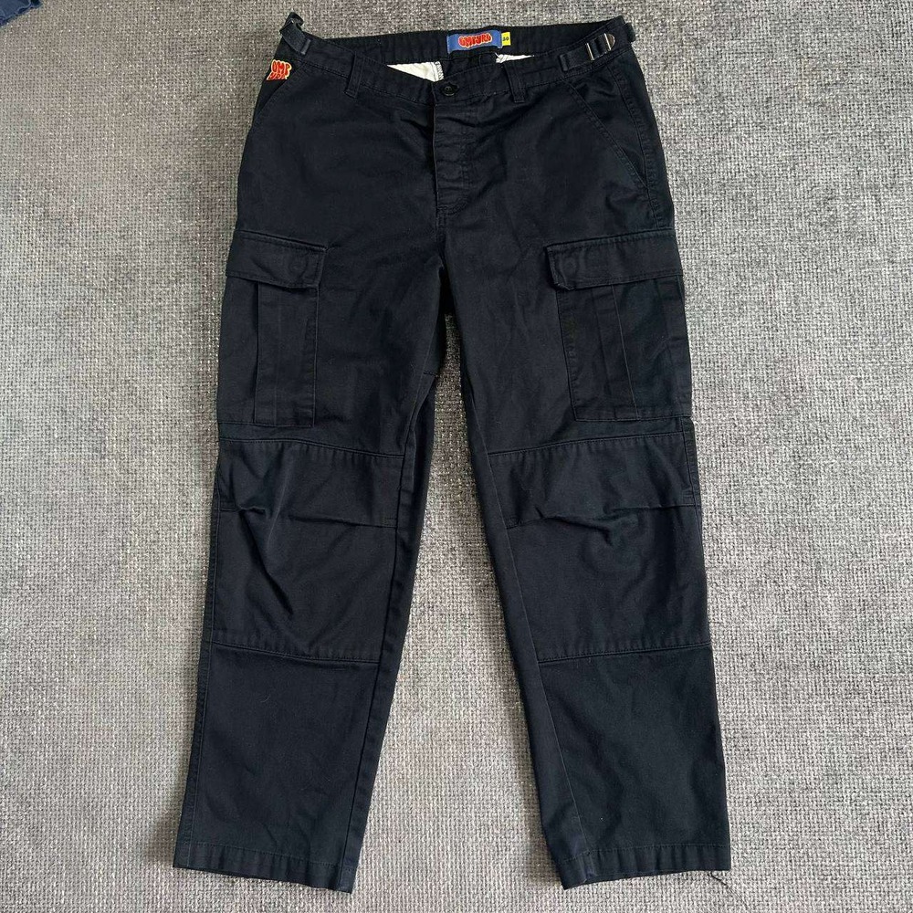 Empyre Cargo Pants Mens 30 Black Adjustable Waist Skate Streetwear Trousers